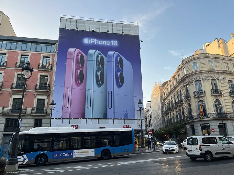 Apple iPhone 16 building wrap