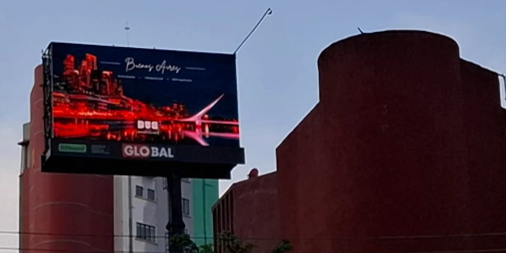 Rooftop billboard, Mexico City