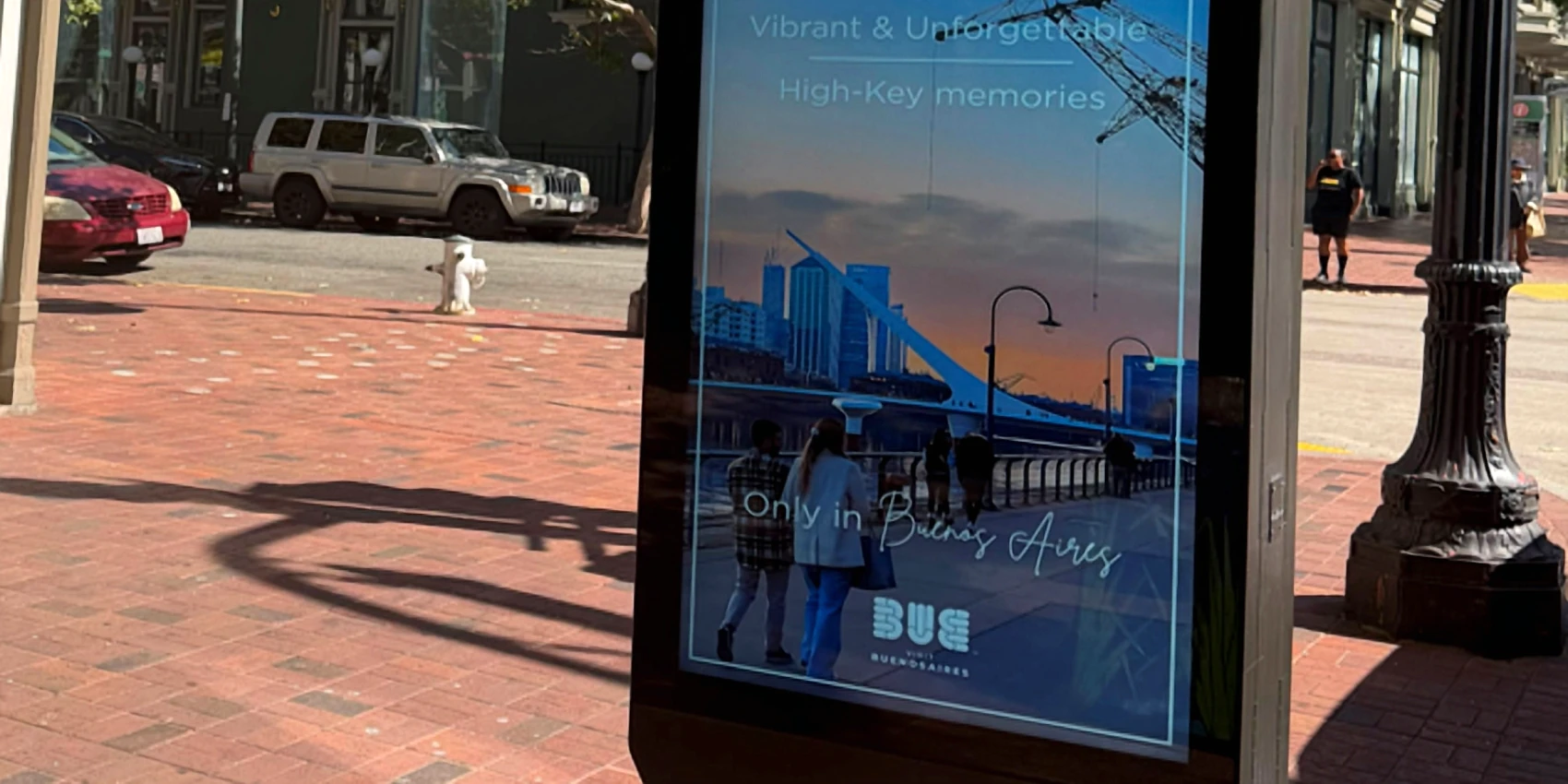 Touch-screen kiosk, Broadway, San Francisco